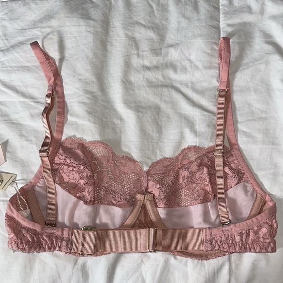We Are HAH Hot As Hell Free People Revolve Hook Up Bra Dusty Rose Sz B C D 30-38 - Picture 7 of 11